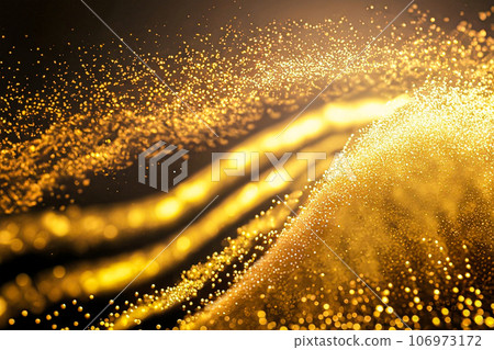 金色光芒閃耀抽象背景粒子 AI 生成圖像 106973172