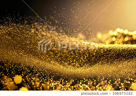 金色光芒閃耀抽象背景粒子 AI 生成圖像 106973182