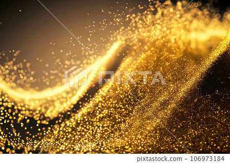 Golden light shining abstract background particles AI generated image Golden light shining abstract background particles AI generated image 106973184