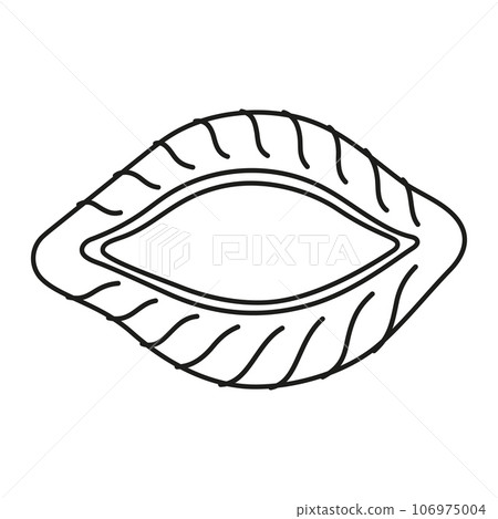 black and white conchiglie isolated on white 106975004