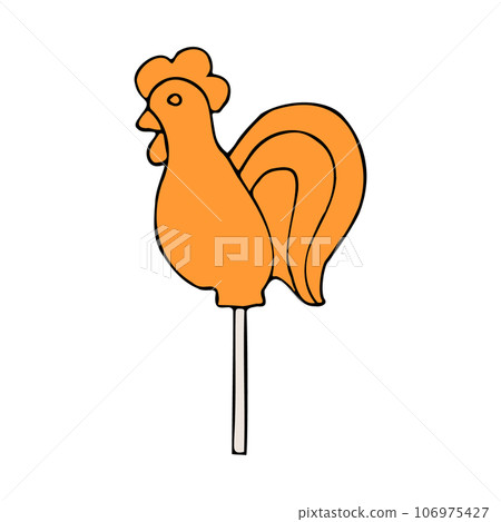 Vector hand drawn candy roaster 106975427