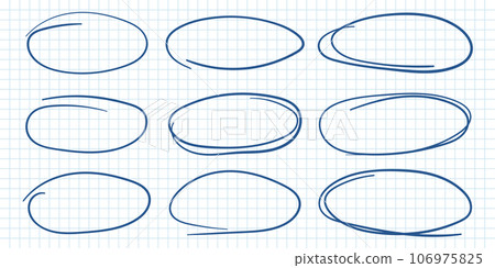 Circle line sketch icon in hand drawn style. Circular scribble doodle vector illustration on isolated background. Pencil or pen bubble sign business concept. Circle line sketch icon in hand drawn style. Circular scribble doodle vector illustration on isolated background. Pencil or pen bubble sign business concept. 106975825