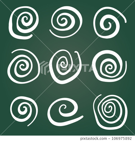 Swirl icon in hand drawn style. Handmade doodle vector illustration on isolated background. Spiral mark sign business concept. Swirl icon in hand drawn style. Handmade doodle vector illustration on isolated background. Spiral mark sign business concept. 106975892