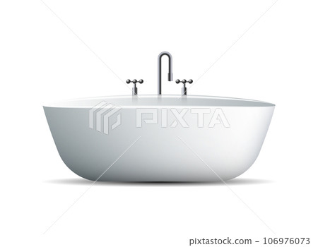 Bath icon in flat style. Bathroom vector illustration on isolated background. Bathtub sign business concept. Bath icon in flat style. Bathroom vector illustration on isolated background. Bathtub sign business concept. 106976073