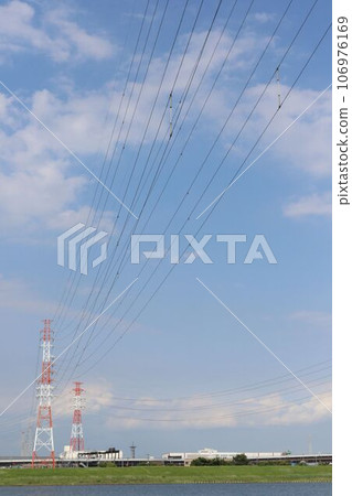 Transmission tower (Ichikawa City, Chiba Prefecture) Transmission tower (Ichikawa City, Chiba Prefecture) 106976169