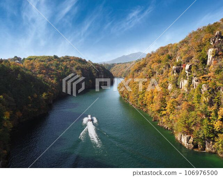 從展望台眺望惠那峽、木曾川 106976500