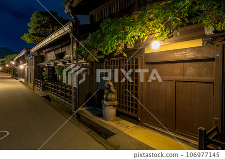 岐阜飛彈高山街景夜景 106977145