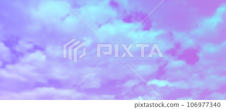 Vivid Colored Aesthetic Sky Background. Realistic Vector Clouds Vivid Colored Aesthetic Sky Background. Realistic Vector Clouds 106977340