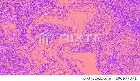 Psychedelic 70s Trendy Design. Vector Abstract Duotone Background 106977371