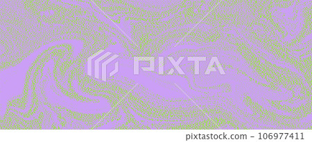 Psychedelic 70s Trendy Design. Vector Abstract Duotone Background 106977411