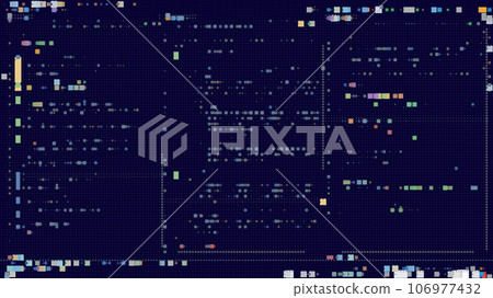 Programming console with dark background. Coding vector Illustration 106977432