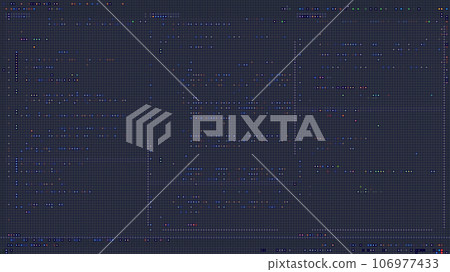 Programming console with dark background. Coding vector Illustration 106977433