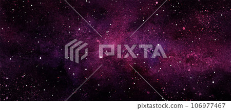 Vector cosmic illustration. Beautiful colorful space background. Watercolor Cosmos Vector cosmic illustration. Beautiful colorful space background. Watercolor Cosmos 106977467