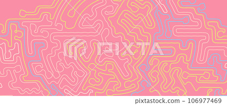 Vector abstract maze background. Colorful labyrinth backdrop Vector abstract maze background. Colorful labyrinth backdrop 106977469