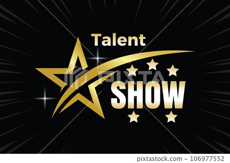 Talent show, star search show logo talented singer. Talent show, star search show logo talented singer. 106977552