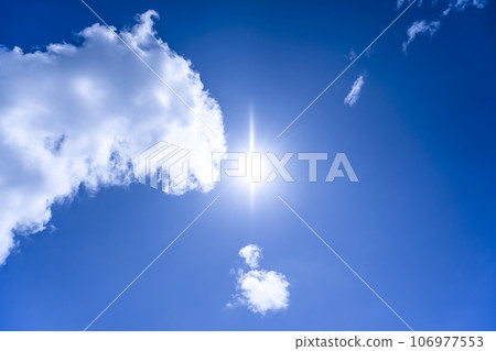 Summer sky sun and clouds Yokohama Summer sky sun and clouds Yokohama 106977553