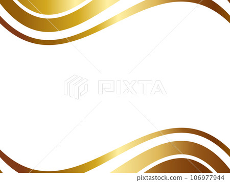 Luxury abstract background horizontal position white & gold 106977944