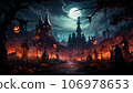 Castle of horrors for the traditional Halloween party 106978653