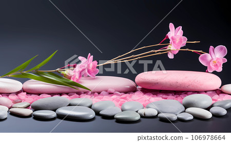 Pink stone background for breast cancer day concept Pink stone background for breast cancer day concept 106978664
