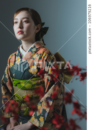 green furisode green furisode 106979216