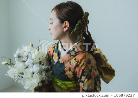 green furisode green furisode 106979227