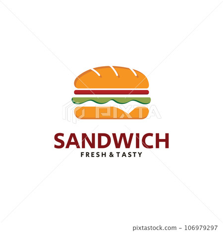 Sandwich Logo Template with Vector Concept 106979297