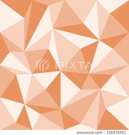Abstract apricot crush geometric seamless pattern with triangles, vector Abstract apricot crush geometric seamless pattern with triangles, vector 106979361