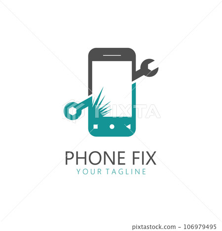 Phone Service Logo stock illustration. Illustration of smartphones -  36790195