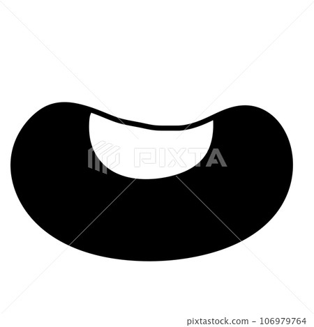 Cute kawaii mouth smile groovy y2k comic doodle Cute kawaii mouth smile groovy y2k comic doodle 106979764
