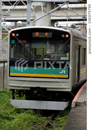 南部支線運行的2輛205系、1100系普通列車 南部支線運行的2輛205系、1100系普通列車 106979799