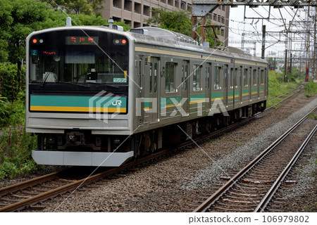 南部支線運行的2輛205系、1100系普通列車 南部支線運行的2輛205系、1100系普通列車 106979802
