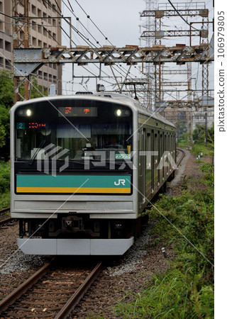 南部支線運行的2輛205系、1100系普通列車 南部支線運行的2輛205系、1100系普通列車 106979805