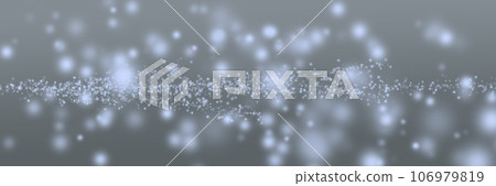 On a gray background are randomly distributed illuminated dots. On a gray background are randomly distributed illuminated dots. 106979819
