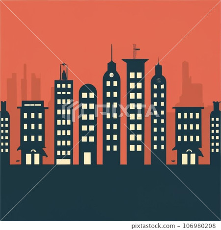 Buildings vector illustration Buildings vector illustration 106980208