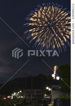Gion Festival fireworks and Moka Railway 106980212