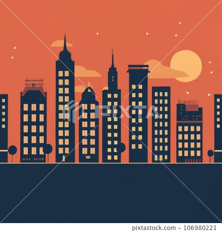 Buildings vector illustration - Stock Illustration [106980221] - PIXTA