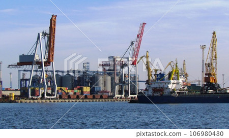 Odessa seaport. Container terminal. Ukraine 106980480