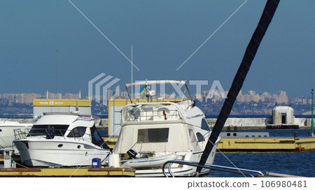 Odessa seaport. Container terminal. Ukraine Odessa seaport. Container terminal. Ukraine 106980481