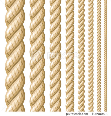 Vector Seamless Rope Set 106980890