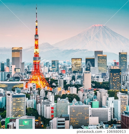 Tokyo view skyscraper  106980913