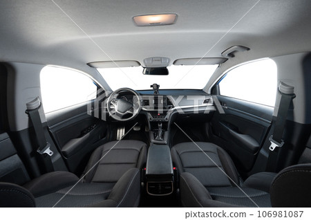 Clean modern car dashboard 106981087