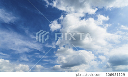 Blue sky with clouds 106981129