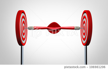 Multiple Goals Business Concept Multiple Goals Business Concept 106981206