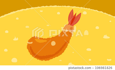 Fried shrimp with background 16:9 Fried shrimp with background 16:9 106981826