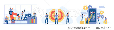Payment transaction cash vector banking illustration phone. People pay on computer cashless online money.  Mobile finance digital technology service transfer. Smartphone purchase app banner 106981832
