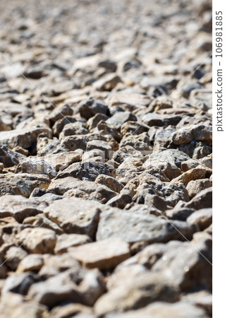 Background or texture of gray stones closeup Background or texture of gray stones closeup 106981885