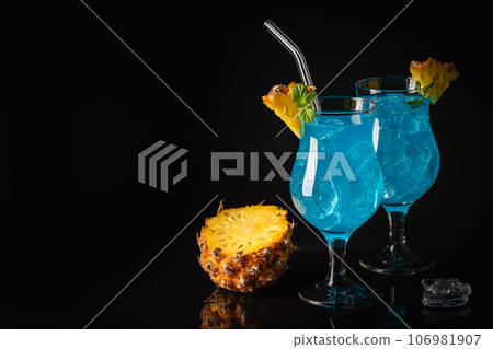 Boozy Blue Hawaii Cocktail Boozy Blue Hawaii Cocktail 106981907