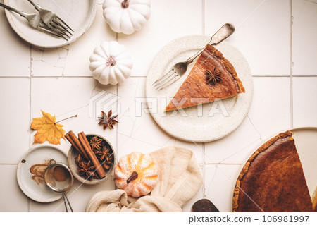 American pumpkin pie 106981997