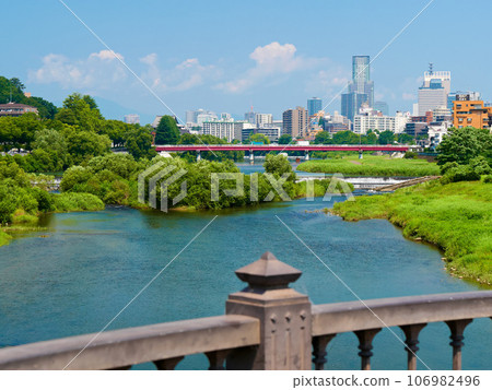 從廣瀨大橋眺望廣瀨川(宮城縣仙台市) 從廣瀨大橋眺望廣瀨川(宮城縣仙台市) 106982496