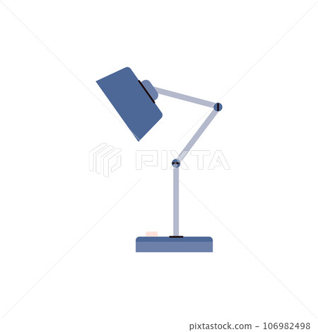 Table lamp, flat vector illustration isolated on white background. Table lamp, flat vector illustration isolated on white background. 106982498